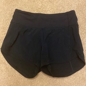 Lululemon true navy 4 inch speed ups